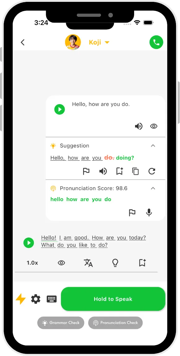 AI Buddy Chat Screen